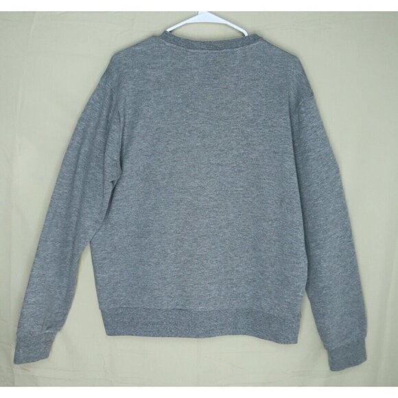 Ben Sherman Crew Neck Pullover Sweatshirt Gray Spell Out Logo Long Sleeves Large - Picture 4 of 8